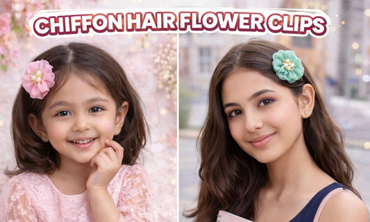 Elegant Flower Pearl Hair Clips for Girls & Women (Multicolor)